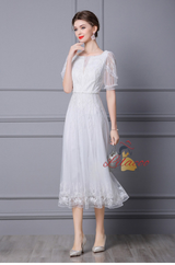 Green Tulle Appliques Beading Mother Of The Bride Dress