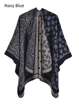 Cloak Capable of Wear Large Scarf on Both Sides