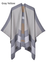 Double-sided Scarf Shawl Striped Cloak