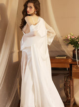 Sexy Satin Pajamas Nightgown Suit