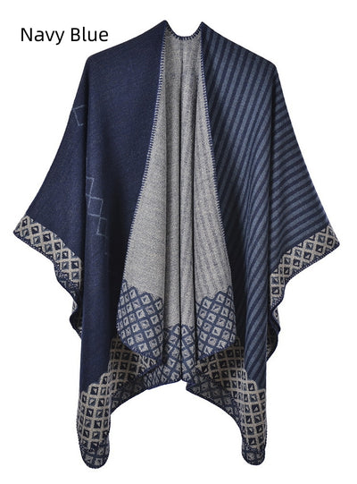 Striped Diamond-shaped Sweet Cloak