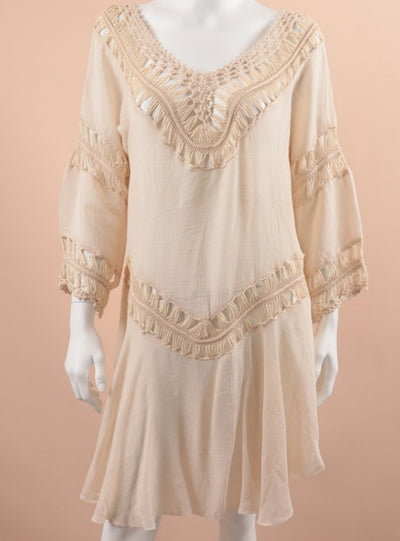 Hand Hook Openwork Loose Slim Blouse Cover Up