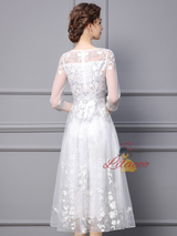 Pink Tulle Lace Mother Of The Bride Dress