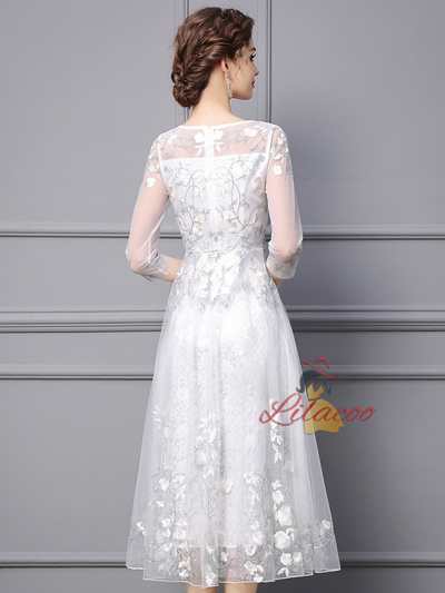 Pink Tulle Lace Mother Of The Bride Dress
