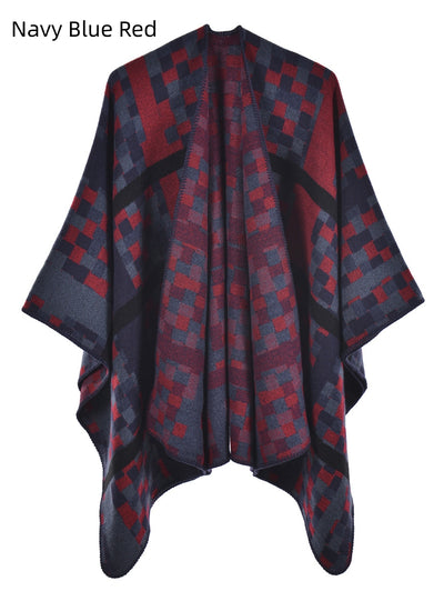 Warm Cashmere Knitted Cloak Scarf