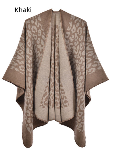 Women Cashmere-like Split Scarf Cloak