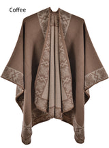 Ladies Padded Warm Cloak Scarf Shawl