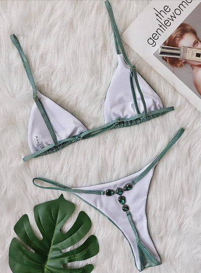 Sexy Shiny Crystal Diamond Swimsuit