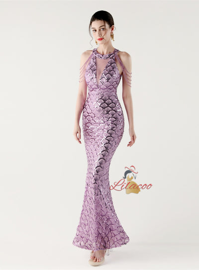 Memraid Sequins Beading Prom Dress