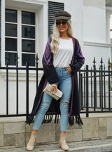 Long Tassel Sweater Coat