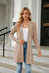 Button Long Sleeve Loose Coat
