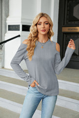 Round Neck Loose Long Sleeve T-shirt
