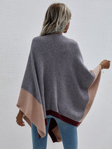 Plaid Loose Knit Cardigan Coat Sweater