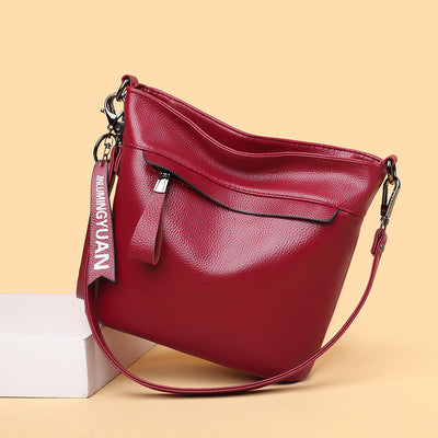 Soft Leather Large Capacity Commuter Handbag