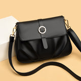 Soft Leather Shoulder Fold Slung Small Bag