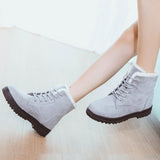 Women Warm Flat-heeled Snow Boots