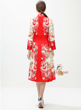 Palace Retro Printed Slim Dress