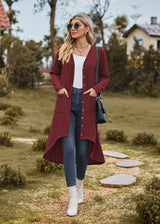 Solid Color Long Sleeve Loose Coat