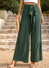 Loose Casual Wide-leg Solid Color Trousers