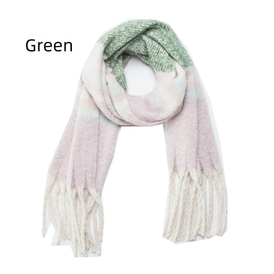 Thickened Thick Tassel Ring Yarn Scarf
