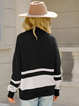 Long Sleeve Zipper Up Sweater