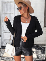 Three-dimensional Cardigan Sweater Coat