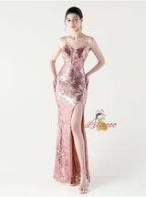 Sexy Mermaid Spaghetti Straps Prom Dress