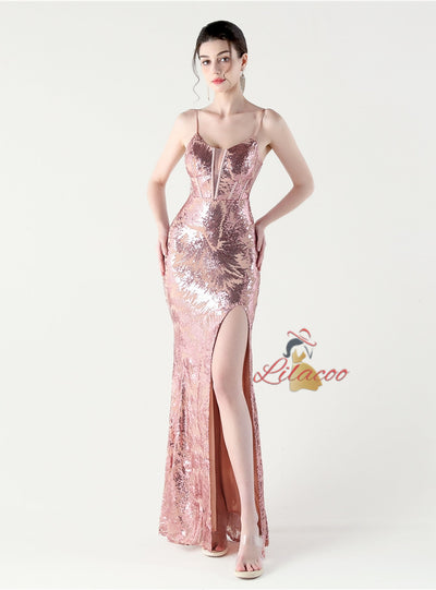 Sexy Mermaid Spaghetti Straps Prom Dress