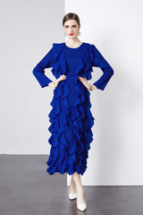 Pleated Ruffled Three-dimensional Loose Dress