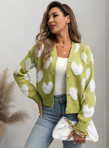 V-neck Cardigan Sweater Jacket
