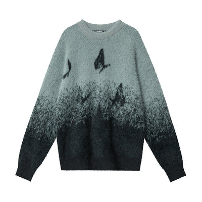 Butterfly Pattern Warm Sweater