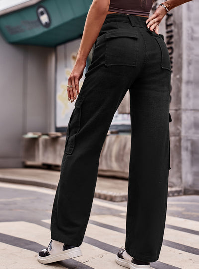 Multi-pocket Loose Casual Denim Overalls Pant