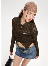 Long Sleeve Short Irregular Shirt