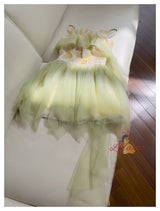 Irregular Suspender Flower Sequins Short Prom Dress