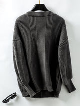 Twisted Vintage Single-breasted Loose Sweater