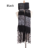 Women Fringed Thick Scarf Shawl
