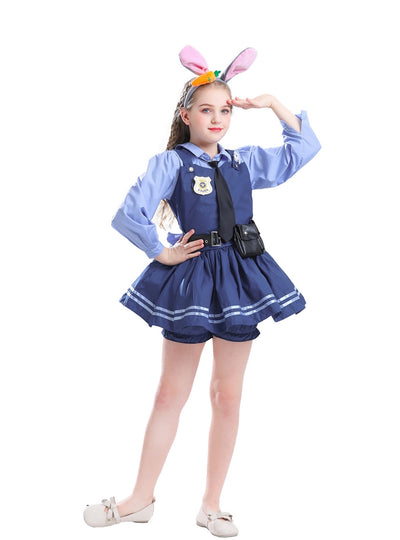 Kids Sheriff Judy Costume Zootopia Role-Playing Cosplay