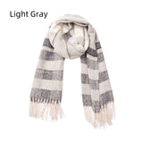 Fringe Stripes Increase Warm Scarf