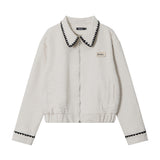 Short Fragrance Long Sleeve Coat