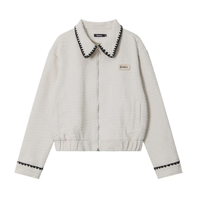 Short Fragrance Long Sleeve Coat