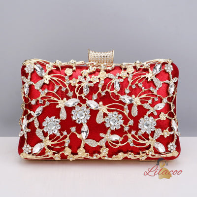 Diamond-encrusted Dinner Bag Retro Banquet Bag