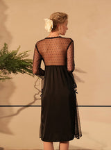 Sexy Ice Silk Mesh Polka Dot Pajamas