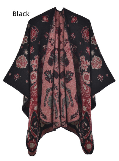 Women Knitted Split Cloak