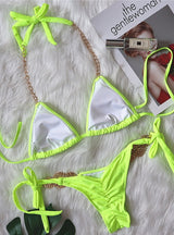 Women Crystal Diamond Bikini