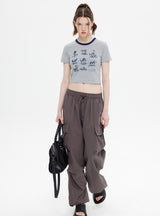 Slim Round Neck Short Sleeve T-shirt