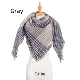 Women Large Plaid Square Scarf