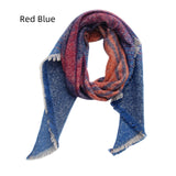 Winter Thick Striped Diagonal Scarf