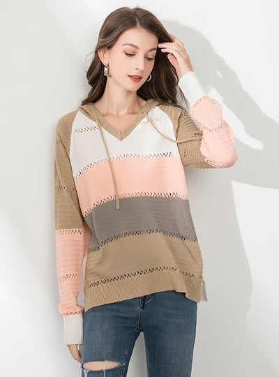 Hooded Long Sleeve Autumn and Winter Sweater