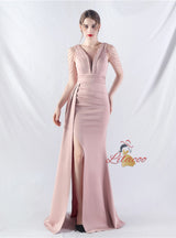 Mermaid Split Beading Prom Dress