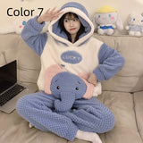 Thick Flannel Cartoon Home Service Suit